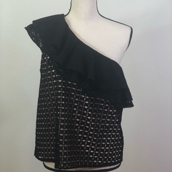 J. Crew One Shoulder Ruffle Top NWT! - Picture 2 of 8